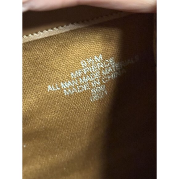 Marc Fisher Quilted Brown Lace-Up Ankle Boots With Side Zipper & Lug Sole 9.5 - Picture 10 of 10